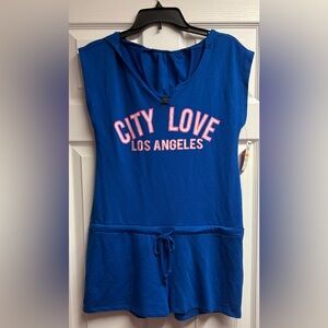 NWT Material Girl Active Romper W/ Hood Size Small